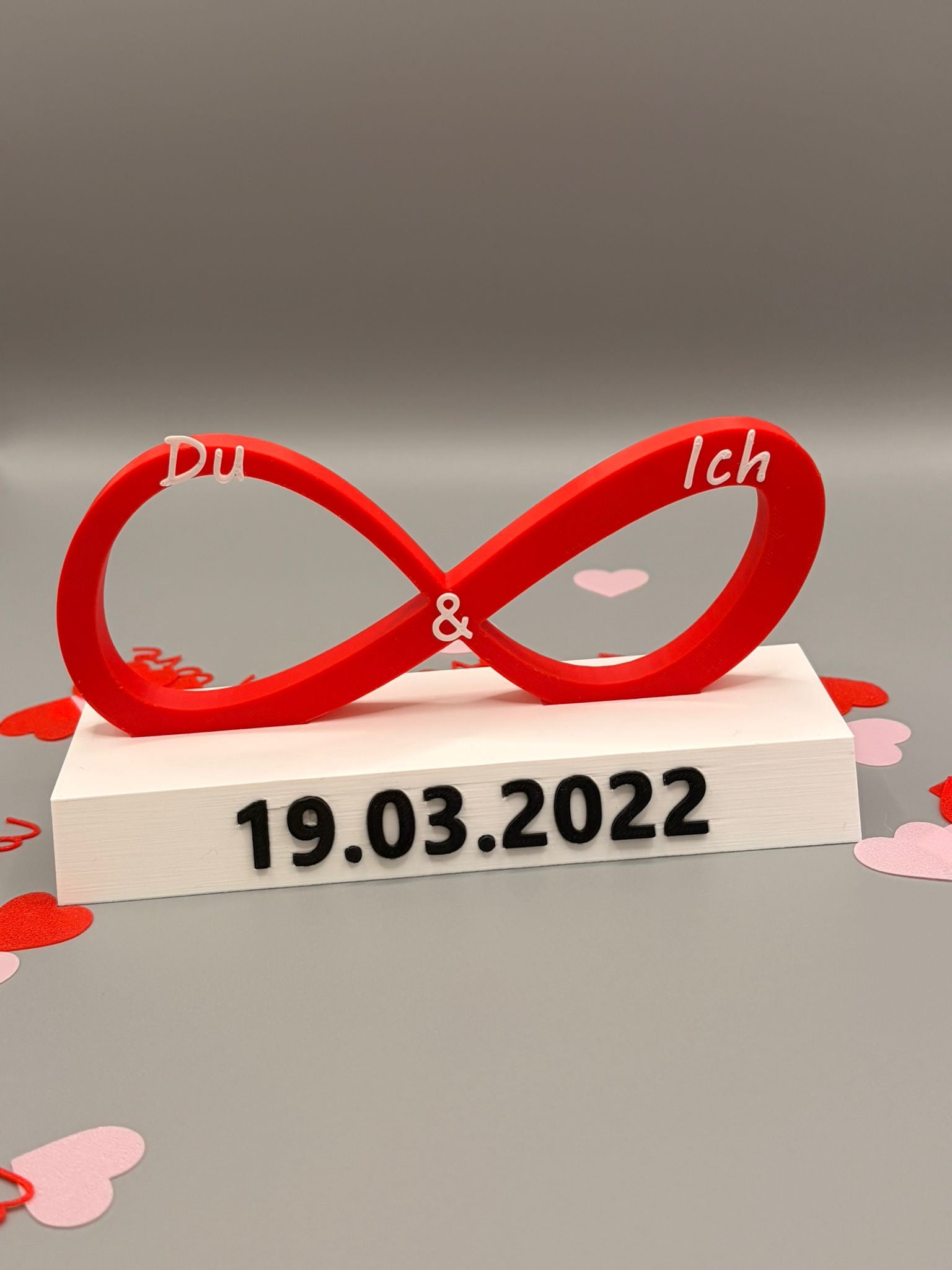Personalisiertes Unendlichkeitszeichen „Du & Ich“ geschenk für Valentinstag 