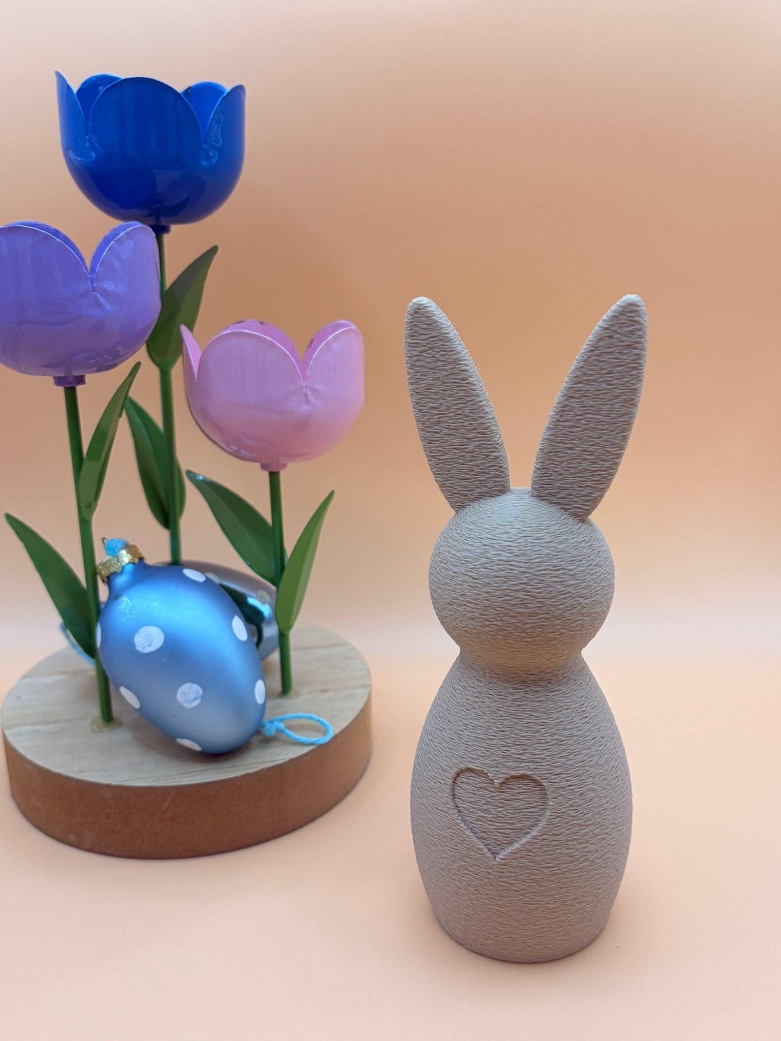 Deko-Hase mit Herz – moderne Frühlings- & Osterdekoration