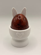 Osterhasen Eierbecher 3er Set - Süße Osterdeko für den Frühstückstisch