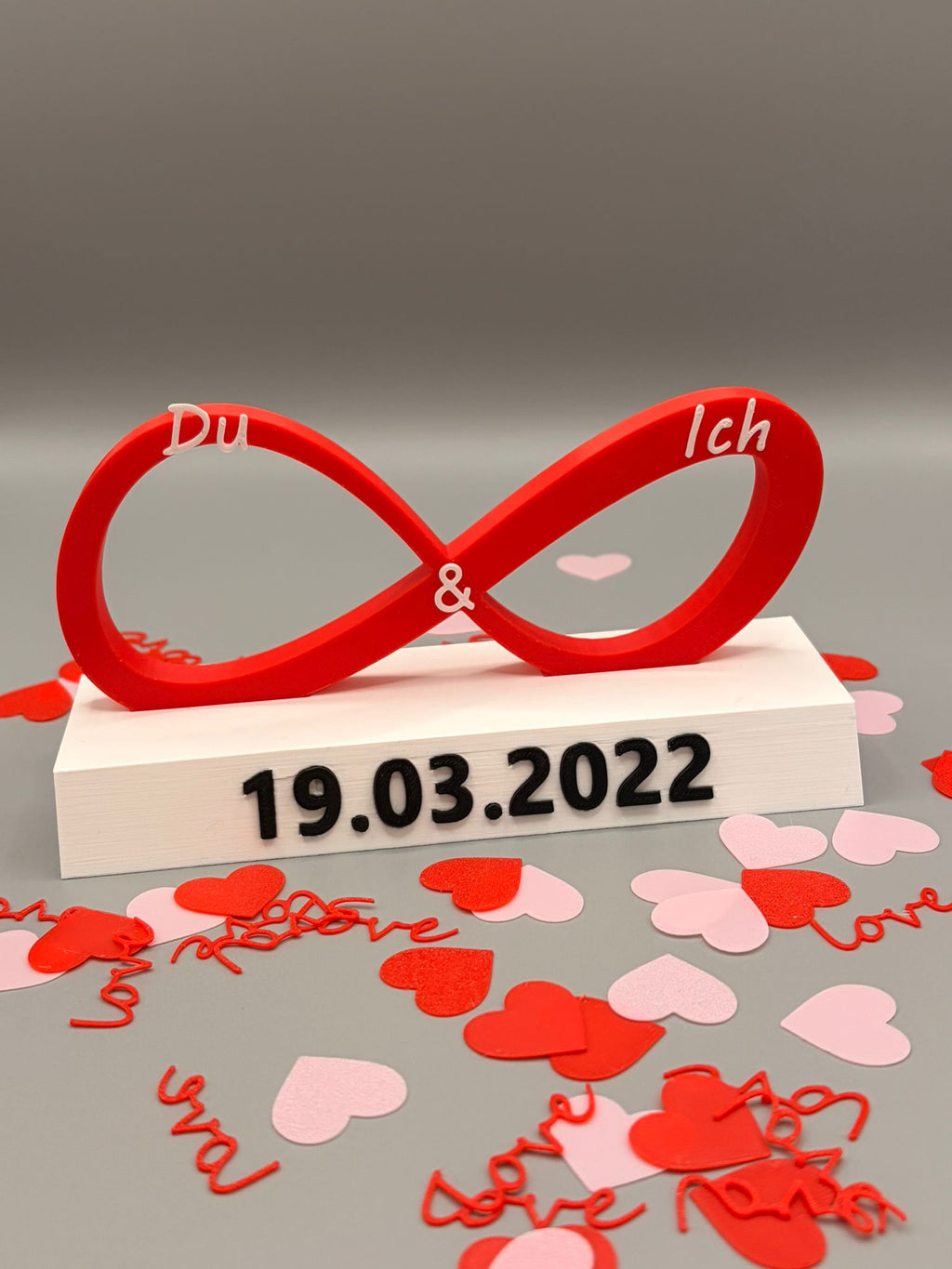 Personalisiertes Unendlichkeitszeichen „Du & Ich“ geschenk für Valentinstag 