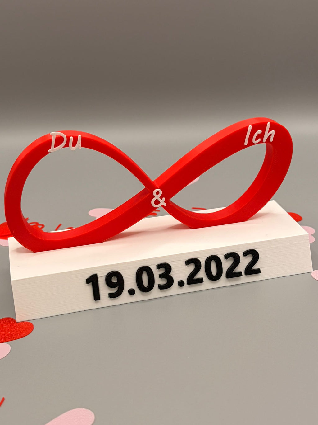Personalisiertes Unendlichkeitszeichen „Du & Ich“ geschenk für Valentinstag 