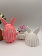 Hasen-Osterei als Osterdeko auf Tisch – Geschenkidee für Kinder zu Ostern