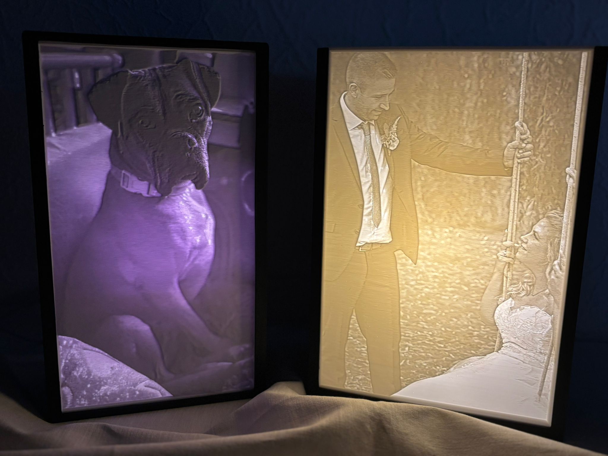 Personalisierte Lithophane Lampe Lampe mit personalisiertem Bild 