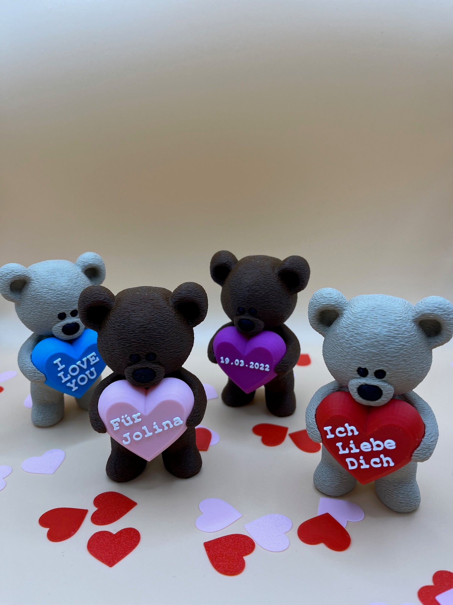 Herzbär – personalisiertes Geschenk mit Herz für Valentinstag 