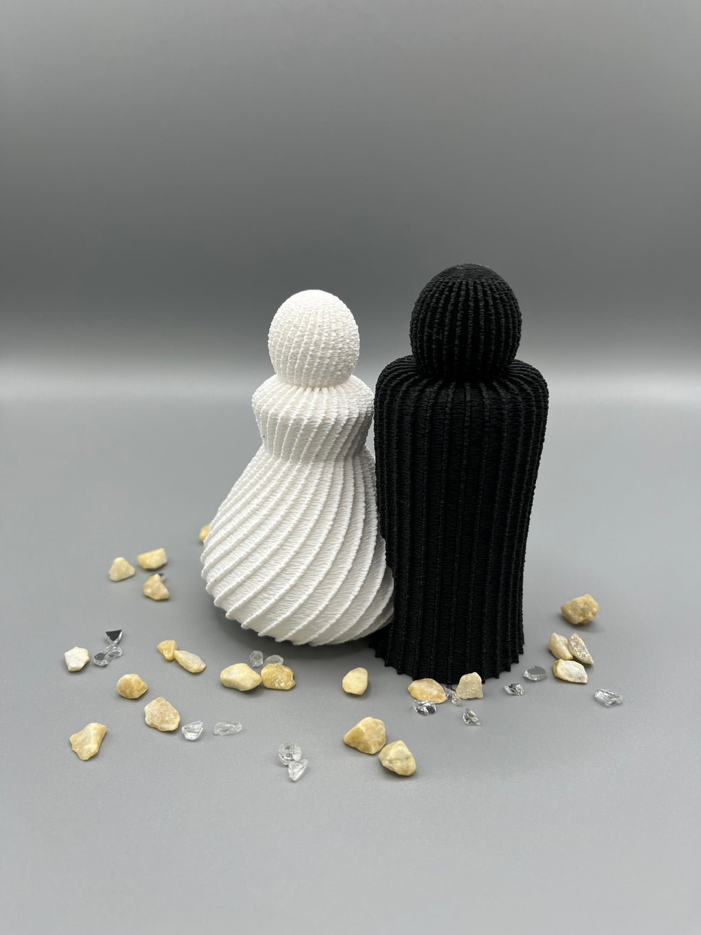 Moderne Tischdeko für Hochzeiten – Paar Figuren - Hochzeitsdeko
