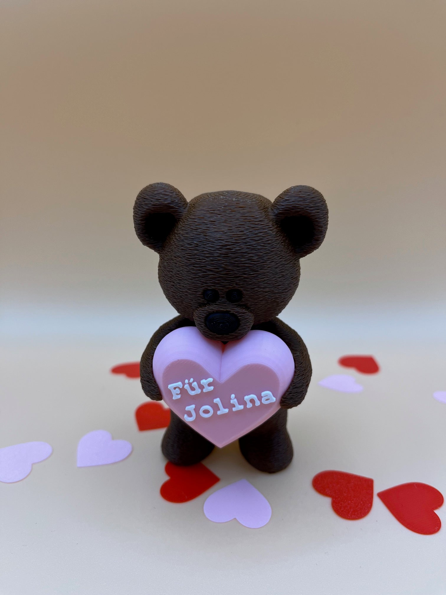 Herzbär – personalisiertes Geschenk mit Herz für Valentinstag 