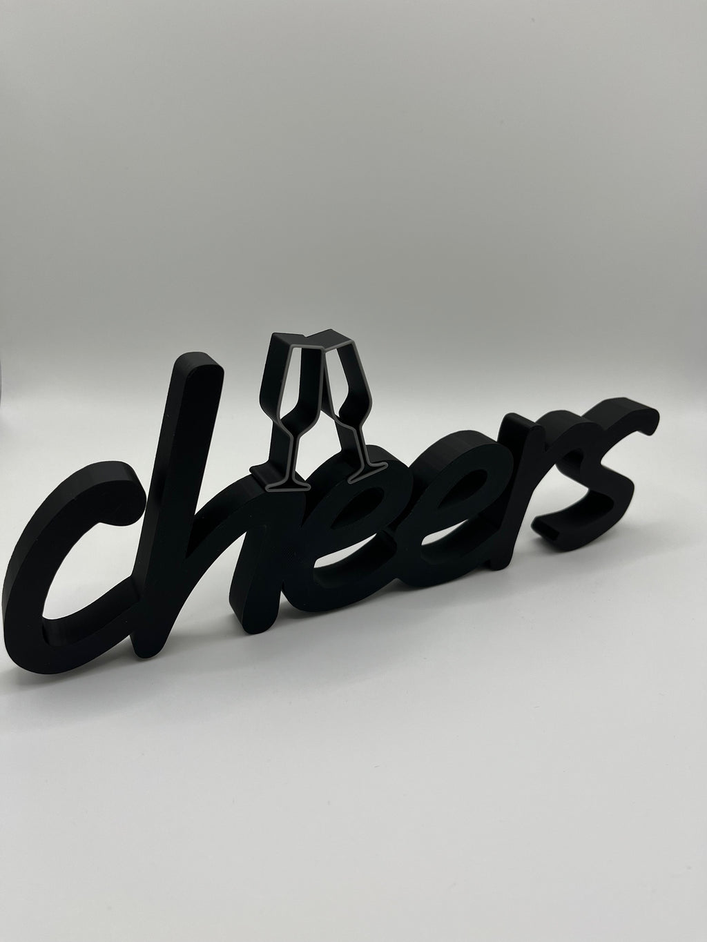 CHEERS Schriftzug - Party & Hochzeitsdeko mit Sektgläsern