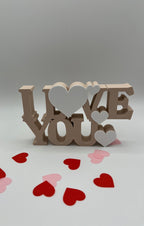 I LOVE YOU 3D Deko - Romantische Geschenkidee