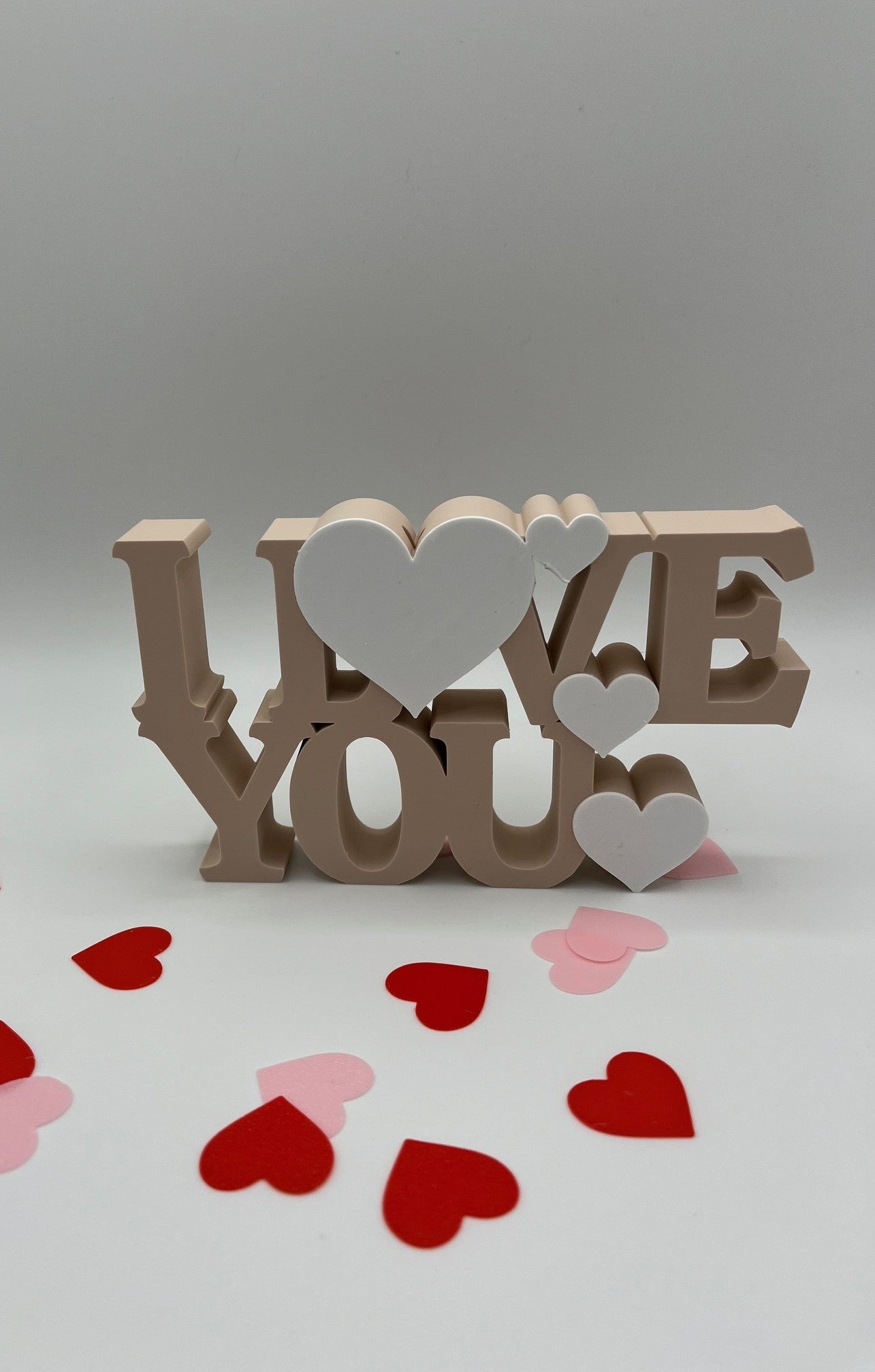 I LOVE YOU 3D Deko - Romantische Geschenkidee