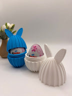 Hasen-Osterei als Osterdeko auf Tisch – Geschenkidee für Kinder zu Ostern