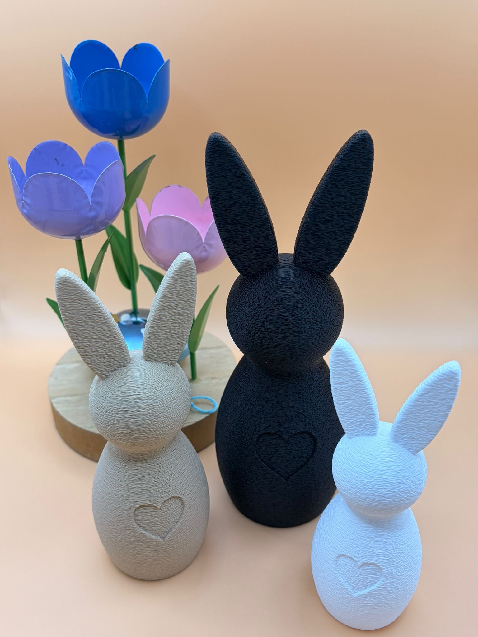 Deko-Hase mit Herz – moderne Frühlings- & Osterdekoration